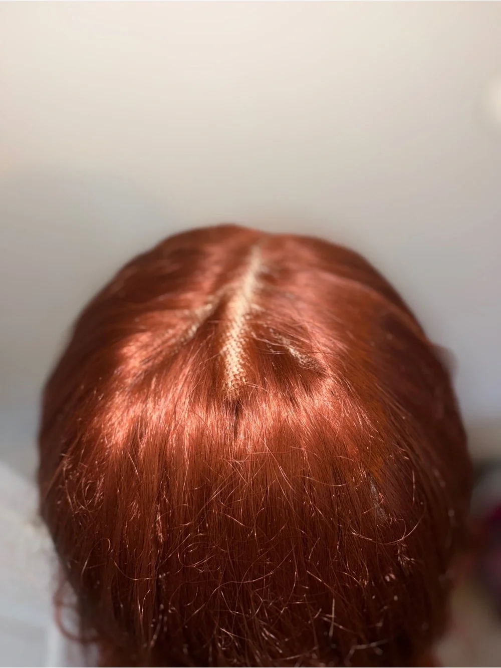 Natural Copper Red Short Wavy Women’s Wig